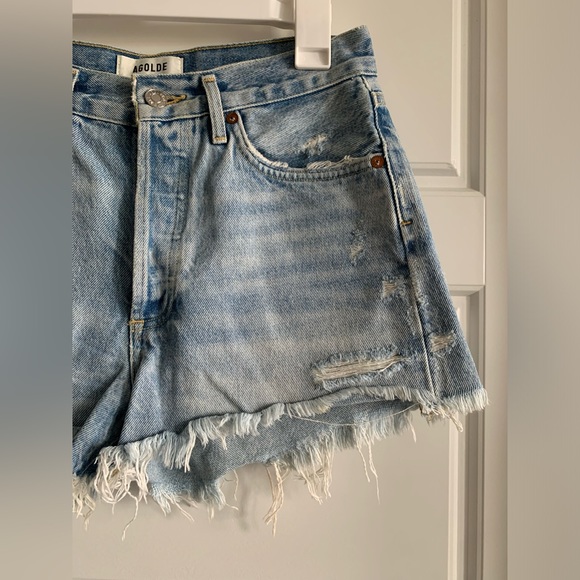 Agolde Parker Vintage Cut Off Short in Swapmeet 25 - Picture 4 of 9